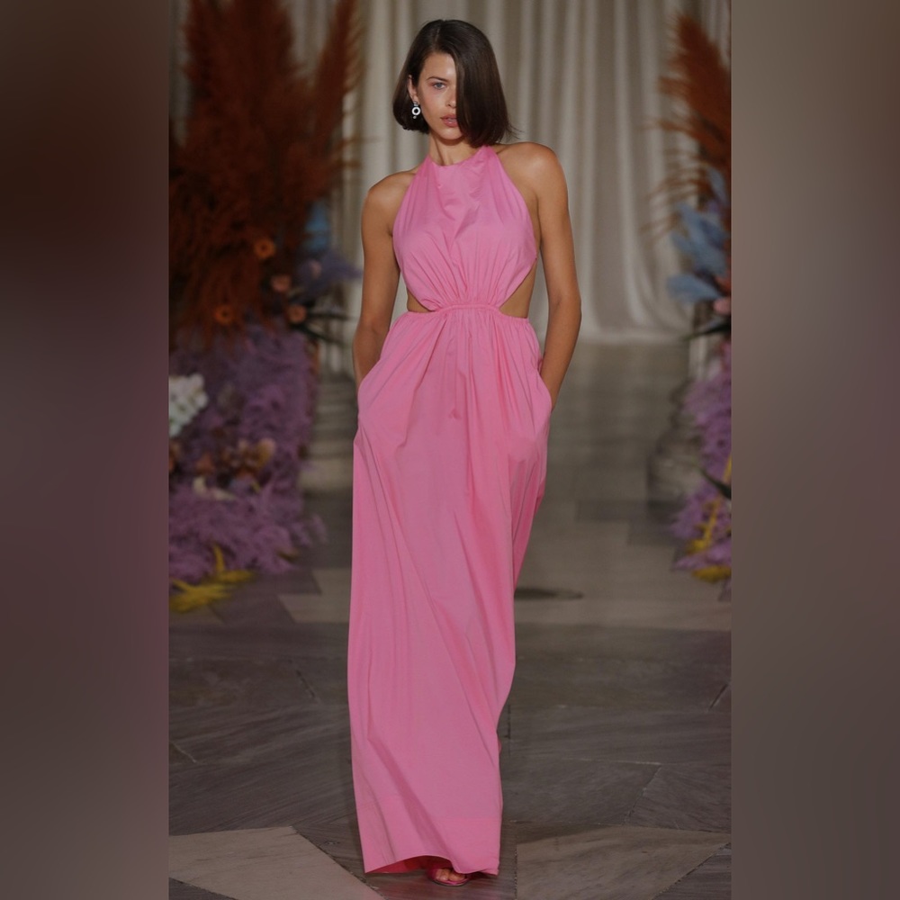 Staud Pink Apfel Maxi Dress